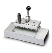 Staplegrip preset field lacing tool from Conveyor Accessories includes one field punch and comb.